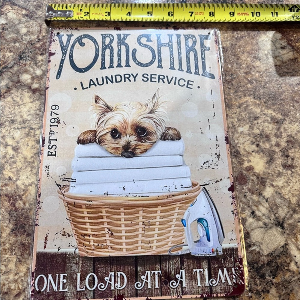 Yorkshire Laundry Service Metal Sign